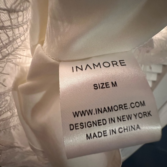 INAMORE White Feather dress - Picture 9 of 11